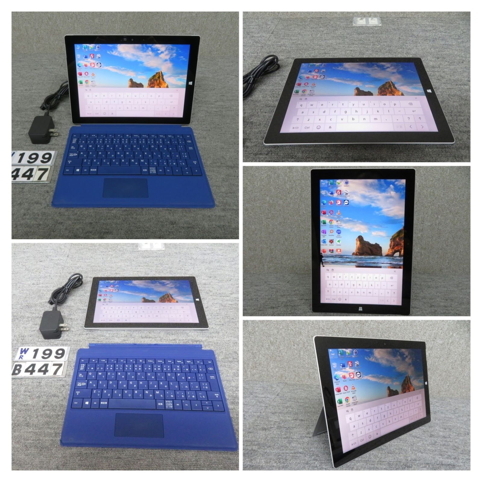 【超軽量・2in1タッチパネル】◆ Microsoft Surface 3 / 10.8型/ 高性能CPU Atom x7-Z8700 / 高速  128GB SSD / メモリ 4GB / win 10 / ms Office