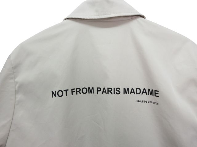 DROLE DE MONSIEUR 長袖 ジャケット ブルゾン ジャンパー ロゴ S