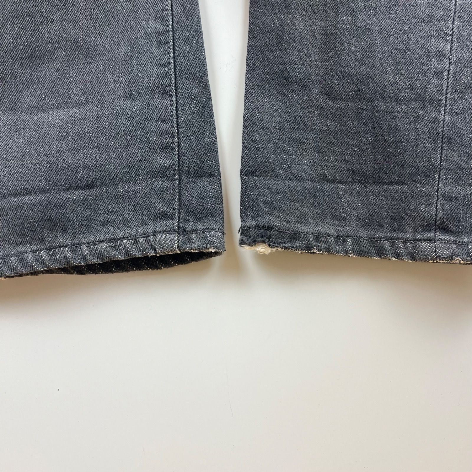 00s swagger denim pants archive 裏原 デニム archive wrangler grunge fade denim pants - メルカリ