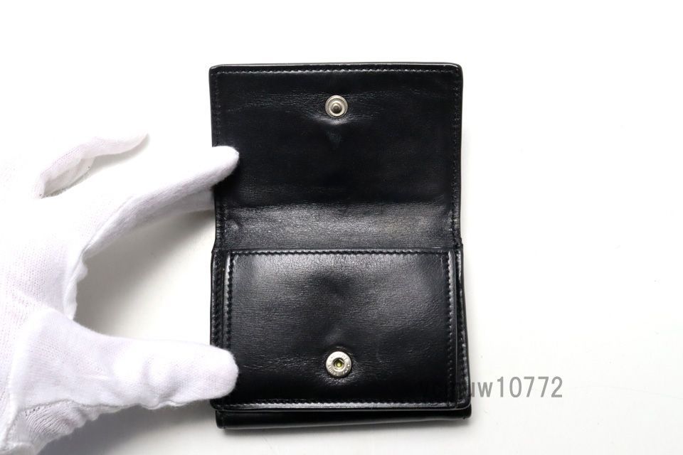 近年モデル希少美中古■SAINT LAURENT PARIS レザー 3つ折り財布 サンローランパリ■0613wa3011-4M