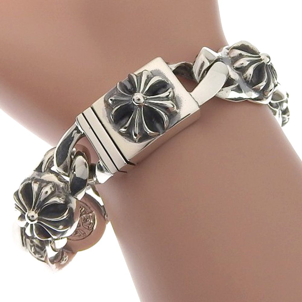 CHROME HEARTS】クロムハーツ クロスリンクブレス 6リンク