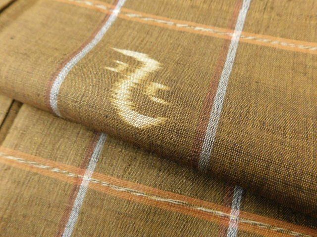 楽布特選〕P28997 本場 久米島紬 袷 bc - メルカリ