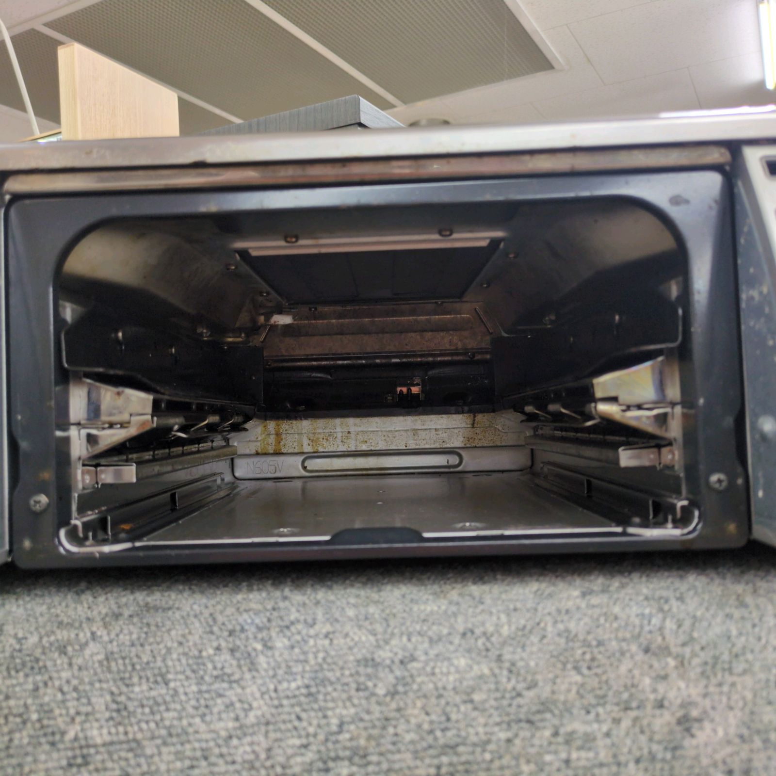 J207 ☆電池BOX訳アリ☆Rinnai☆都市ガスコンロ☆水無し両面焼きグリル