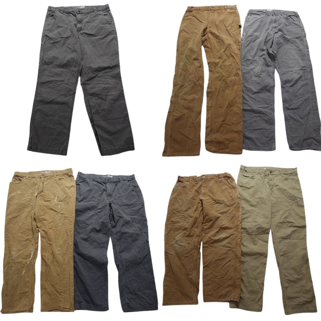 古着卸 まとめ売り カーハート Carhartt ダック ペインター パンツ 7枚セット (メンズ 40 /38 /36 ) ペインティング 中古 古着 NA2084
