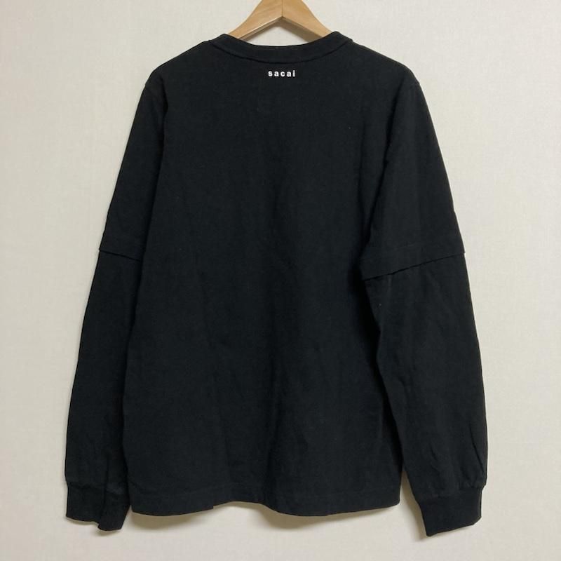Sacai サカイ Tシャツ 長袖 SACAI 21AW KAWS Embroidery Long Sleeve 