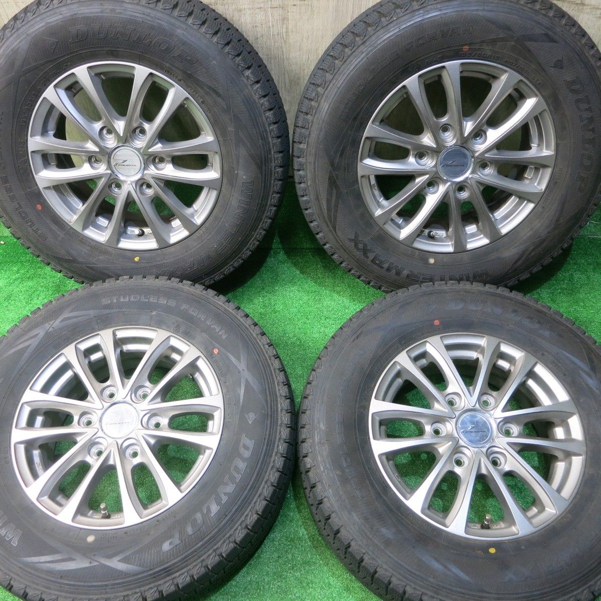 バリ溝 22年 キレイ 9.5分 スタッドレス 195|80R15 107|105L ダンロップ ウインターマックス SV01 PRODITA HC プロディータ 15インチ PCD139.7|6H 5051603NJス