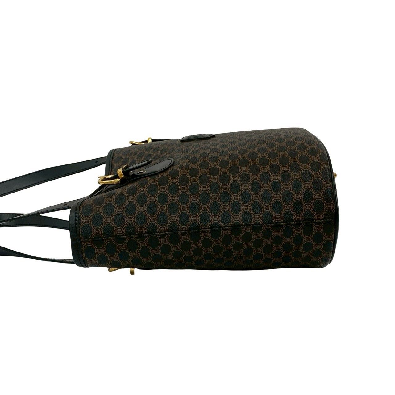 美品■CELINEセリーヌトリオンフマカダム ブラゾン ジャガードハンドバッグ 極 美品 CELINE セリーヌ ヴィンテージ マカダム ブラゾン 柄