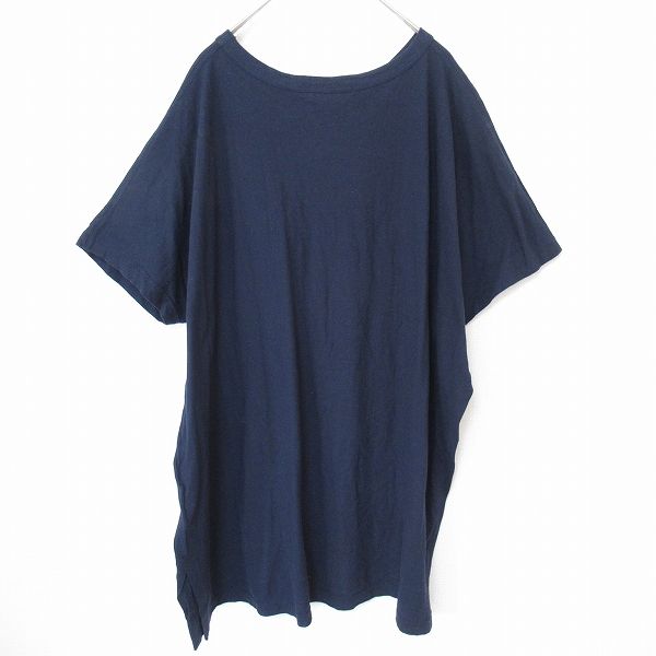合馬公式アカウント2 極美品*イッセイミヤケ カットソー チュニック イッセイミヤケISSEY MIYAKE ポリハイネック半袖カットソー