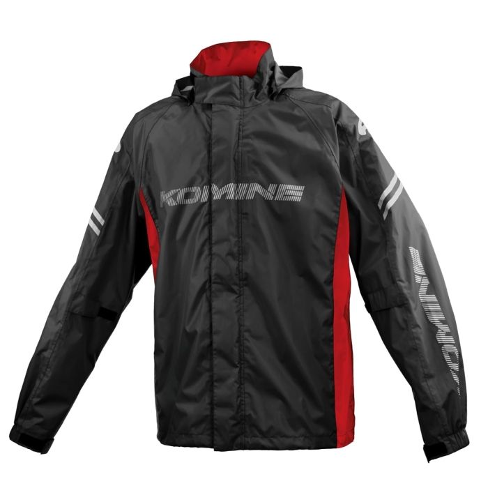 5営業日で発送 コミネ Komine RK-5393 BREATHTER RAIN FIATO コミネBK RD XL 03-5393 KOMINEブラックレッド サイズ XL