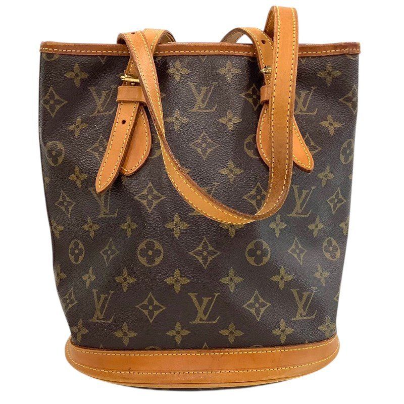 LOUIS VUITTON ルイヴィトン Louis Vuitton モノグラム バケットPM M42238 ポーチ無し トート ハンドバッグ JA-24558