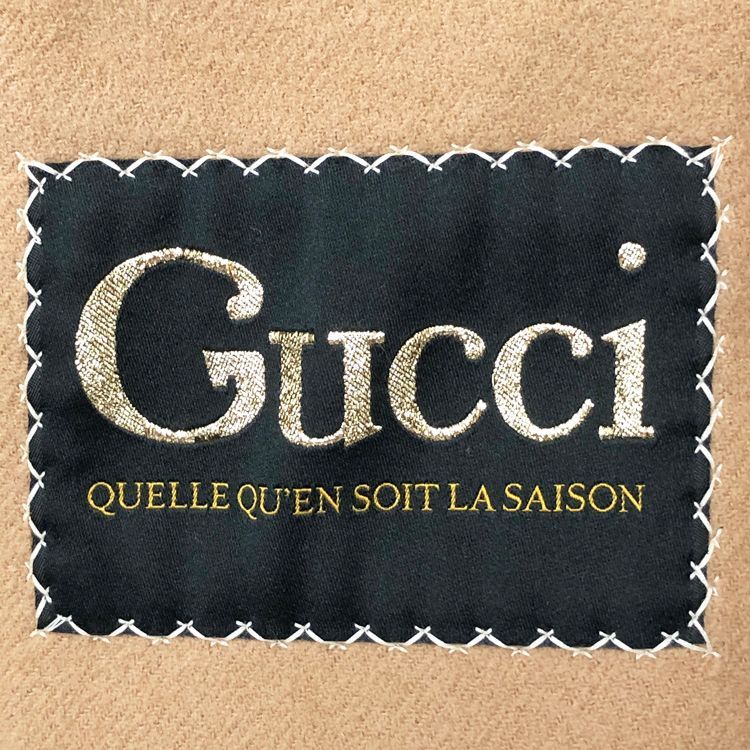GUCCI シングルブレストロゴプレートコート 【関税込】 GUCCI グッチ シングル ブレストコート チェスターコート