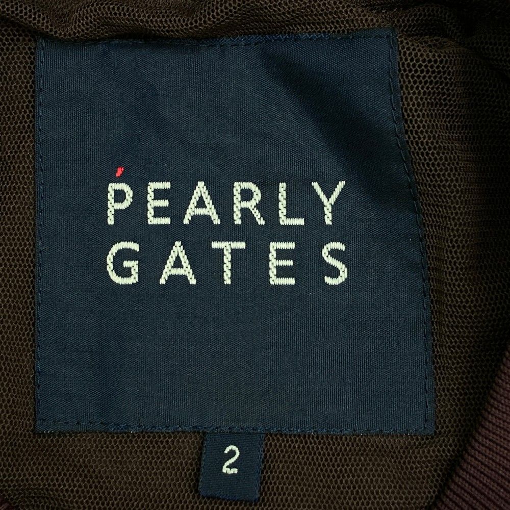 PEARLY GATES パーリーゲイツ PERTEX 2WAY裏メッシュスニードジャック パープル系 2 [240101370123] ゴルフウェア レディース サイズ：2 PEARLY GATES パーリーゲイツ PERTEX 2WAY裏メッシュ