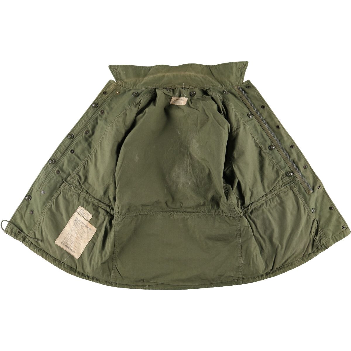 古着 50~60年代 米軍実品 M-51 ミリタリー フィールドジャケット USA製 SHORT SMALL メンズS相当 ヴィンテージ/evb007125 M-51 米軍実品 ミリタリー アメリカ軍 カーキ │ヴィテージ