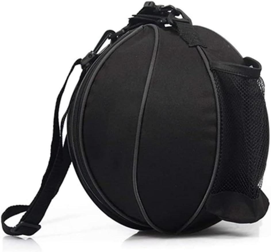 YFFSFDC バスケットボールバッグ 収納ポケット付 防水 7号球 バスケ用リュック 肩掛け 手提げ (ブラック)