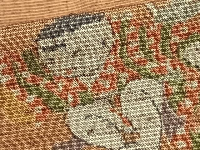 平和屋着物▽上質な紬 単衣 薄色 正絹 逸品 DAAW9190sf