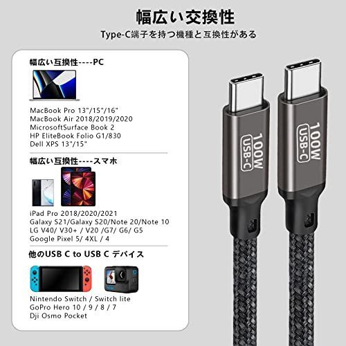 B56218 USB Type C ケーブル (1本セット, 1m) Popo - メルカリShops