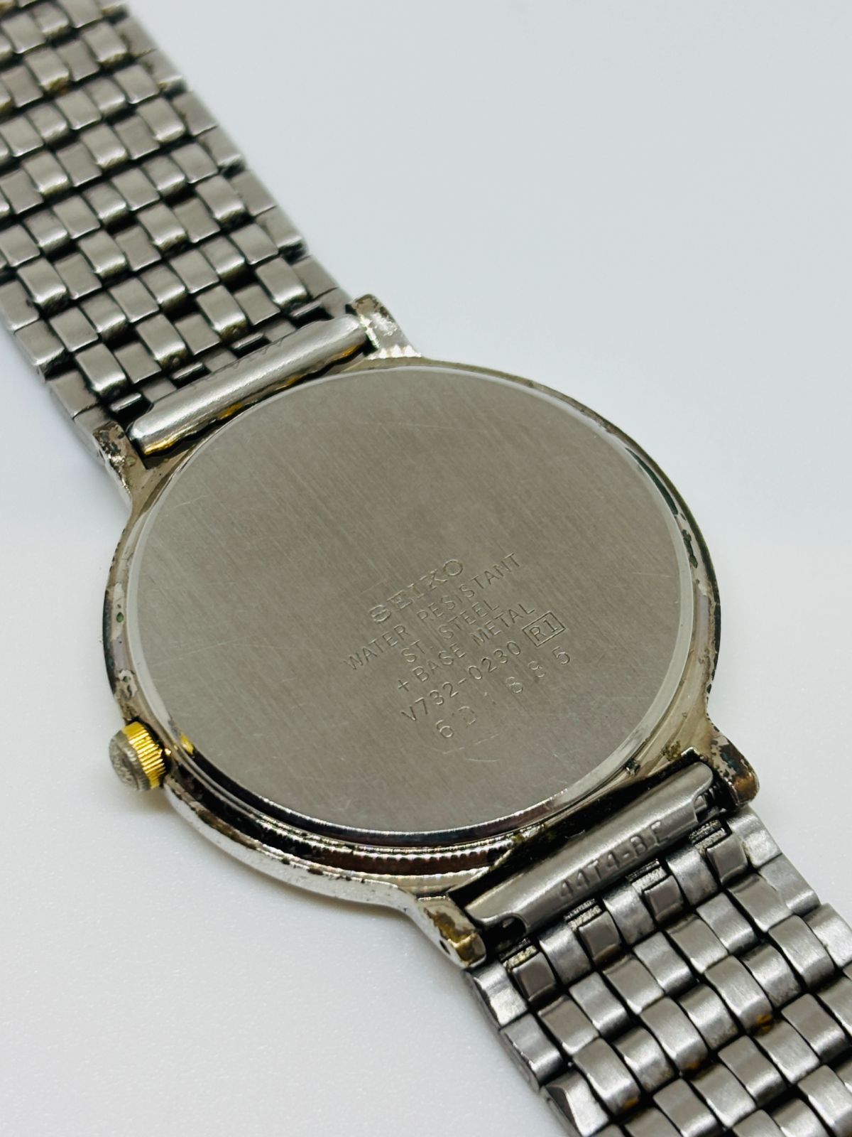 SEIKO】セイコー V732-0230｜ツートンカラー｜ゴールド×シルバー｜稼働