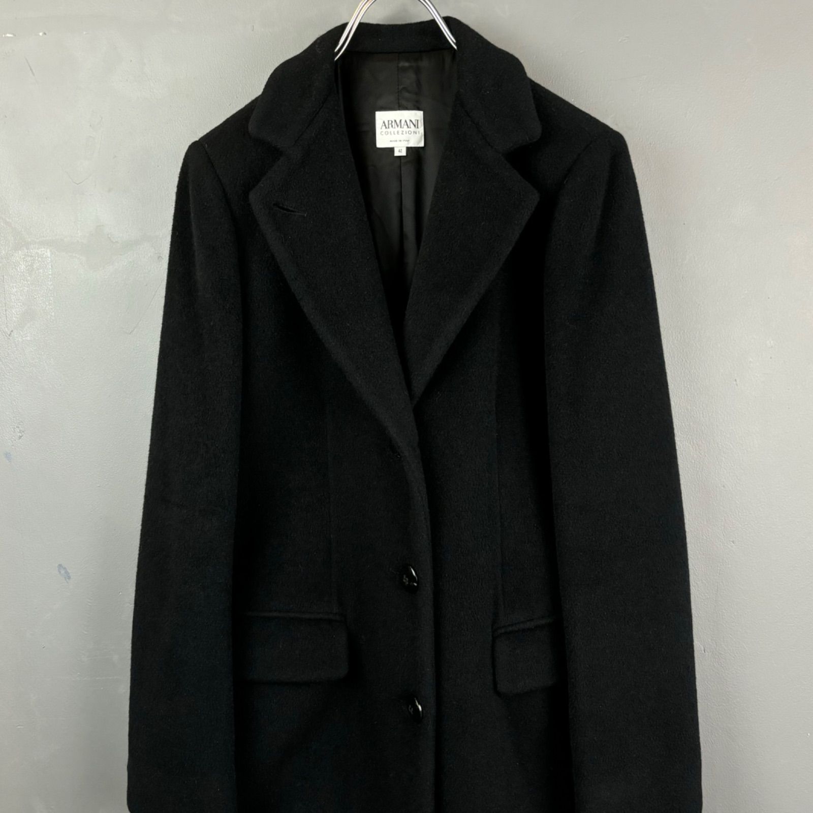 GIORGIO ARMANI アンゴラ　カシミヤ　チェスターコート GIORGIO ARMANI アンゴラ カシミヤ チェスターコート