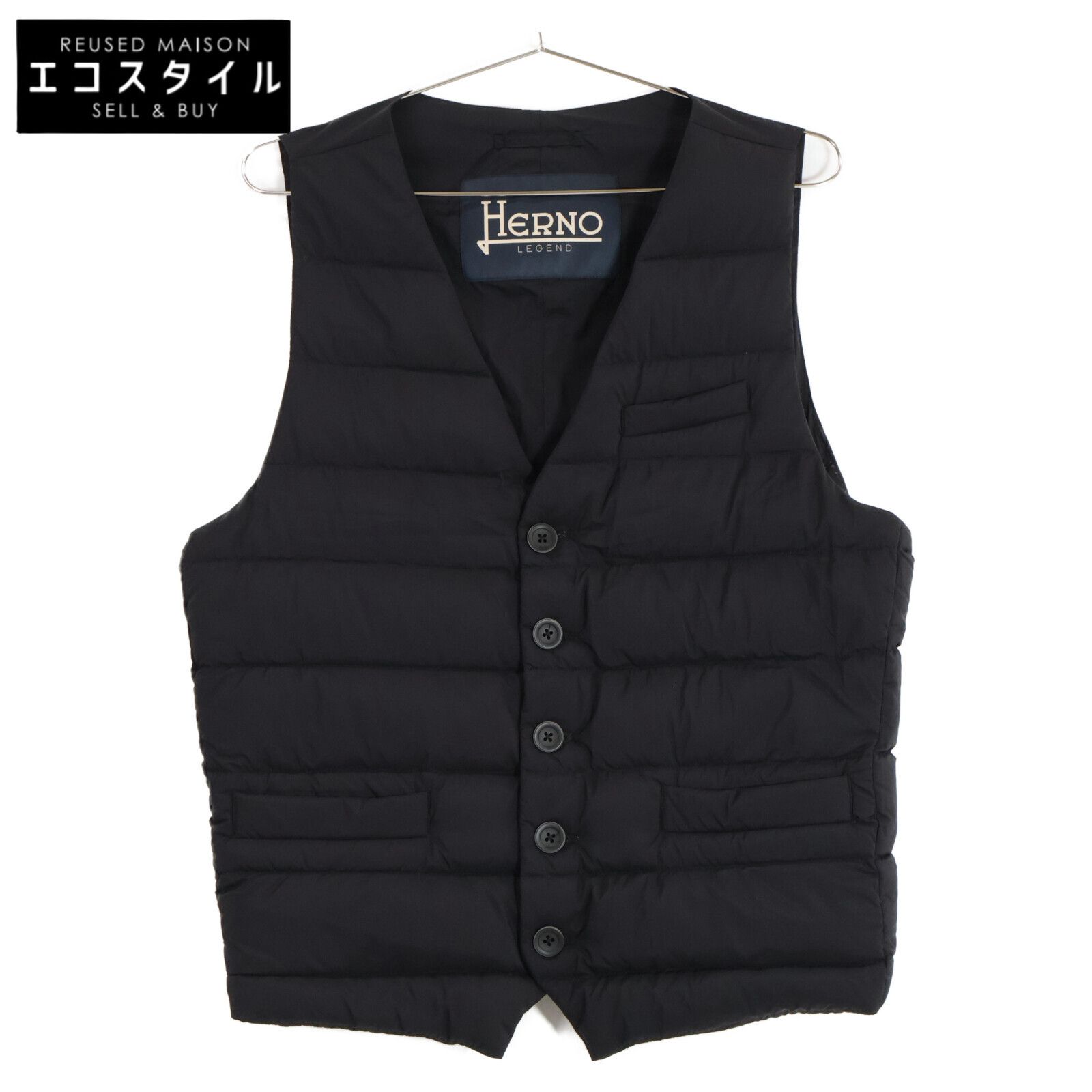 HERNO ヘルノ PI002ULE 19288 ネイビー IL PANCIOTTO ダウンベスト 50