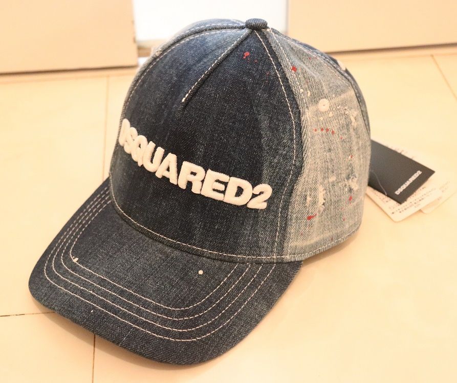 DSQUARED2 ディースクエアード2新品メンズデニムキャップ50600円伊製 