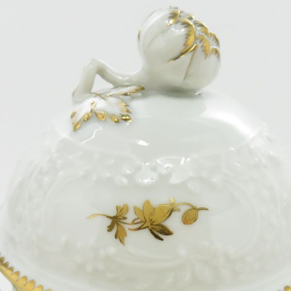 マイセン セット□金色の花 コーヒーポット シュガーポット