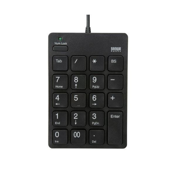 まとめ サンワサプライ USB2.0ハブ付テンキーアイソレーションタイプ NT-18UH2BK ×2セット