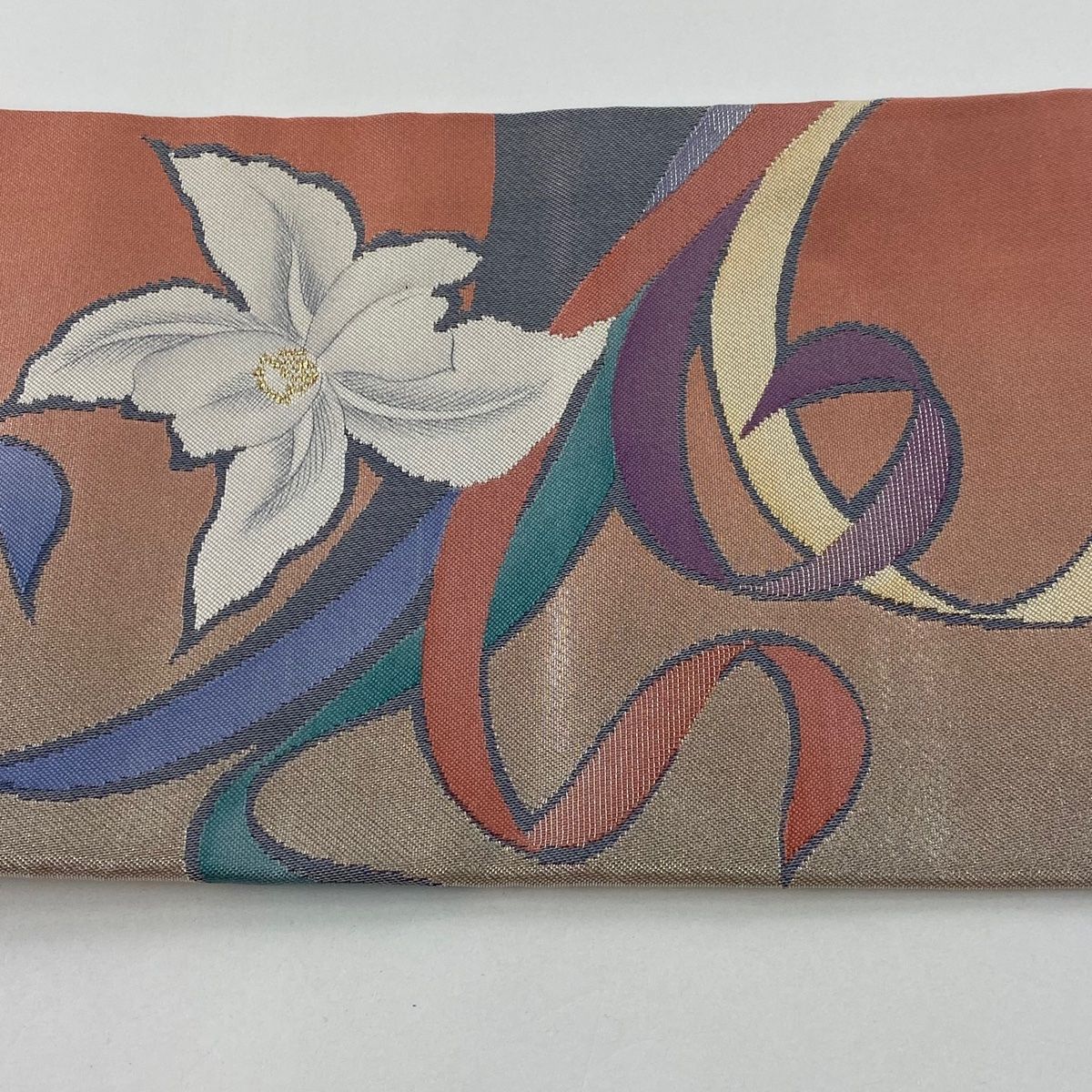 名古屋帯 正絹 名古屋仕立て 金糸 261 名古屋帯 美品 優品 落款 関西