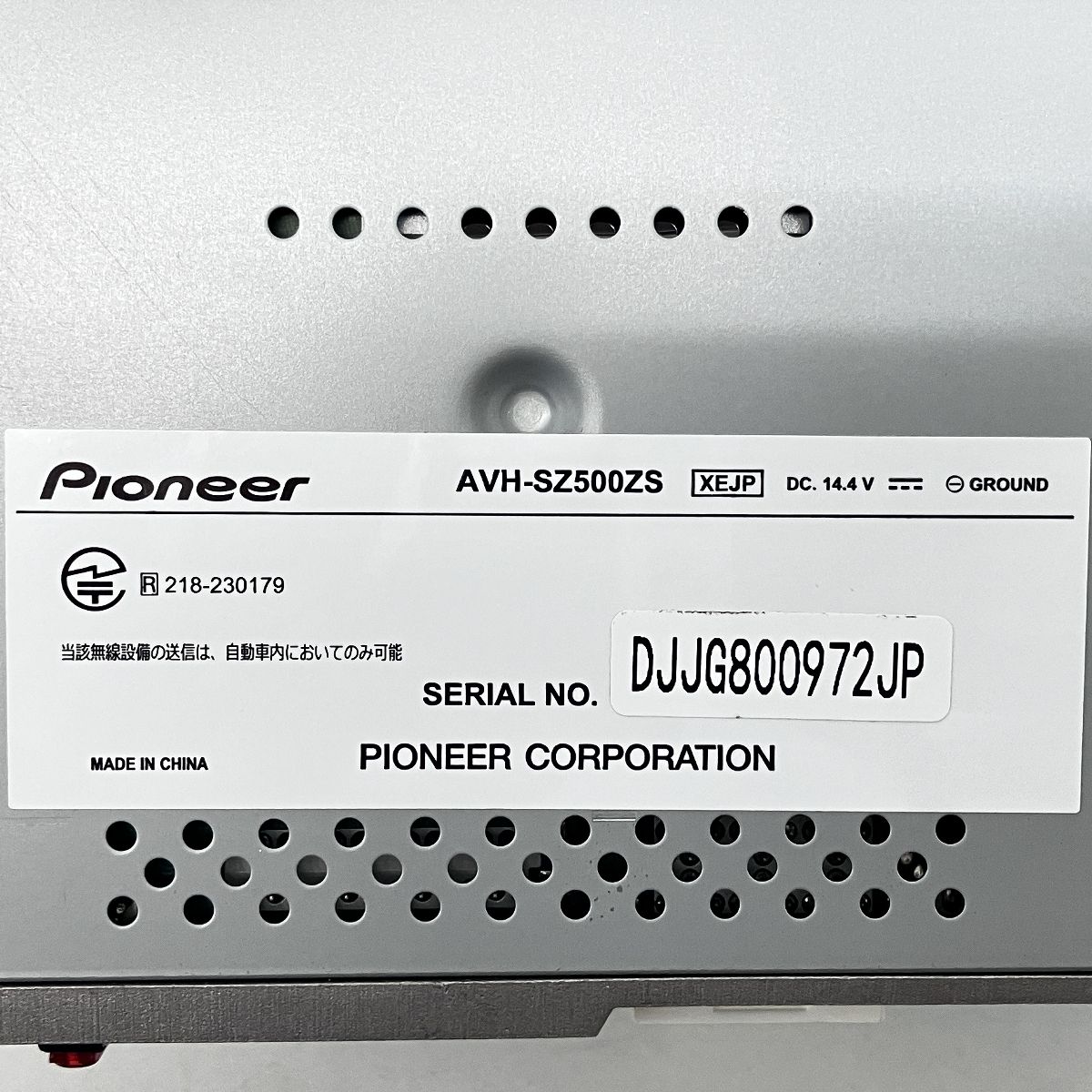 新作，人気SALE Pioneer AVH-SZ500ZS ディスプレイオーディオ スズキ純正OP