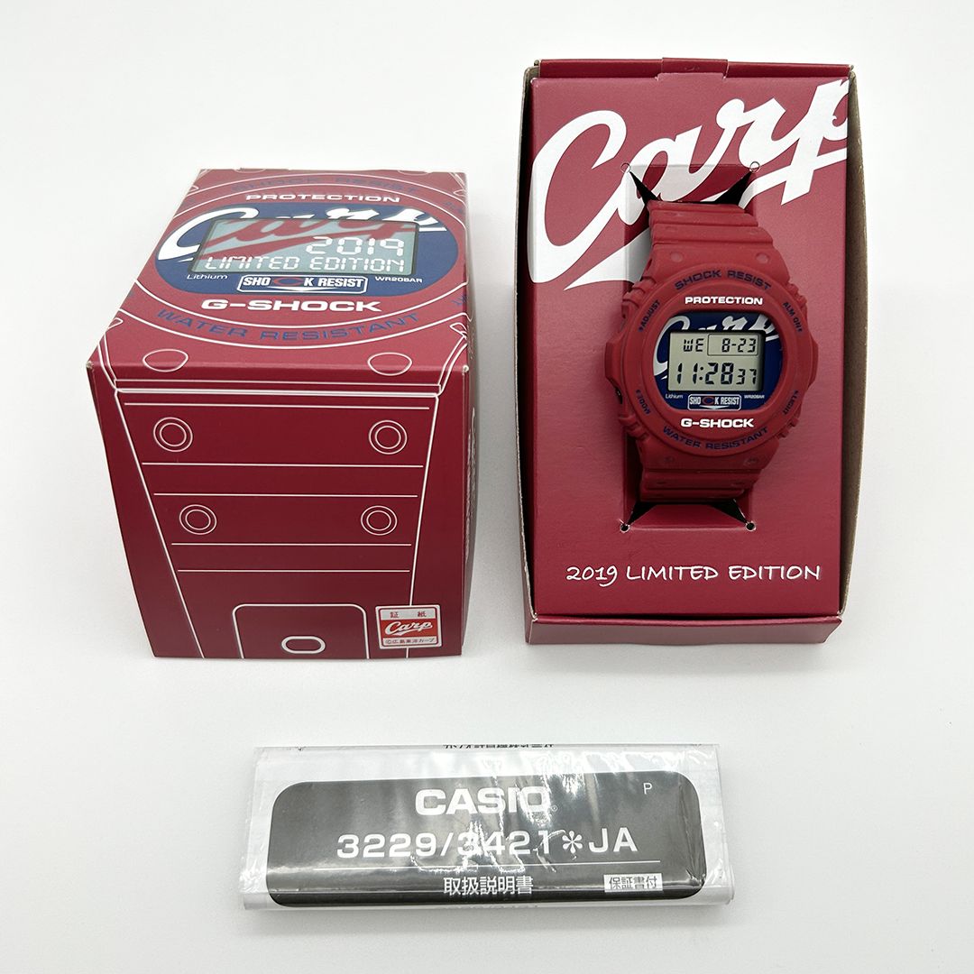 【極美品】CASIO　G-SHOCK　DW-5750E 広島東洋カープ　2019 CASIO カシオ G-SHOCK 広島カープ 2019年 DW-5750E 2019年 広島