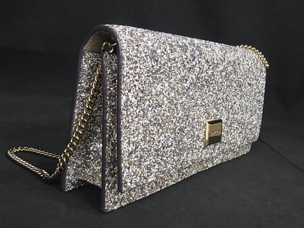 □極美品□ JIMMY CHOO ジミーチュウ グリッター ショルダー