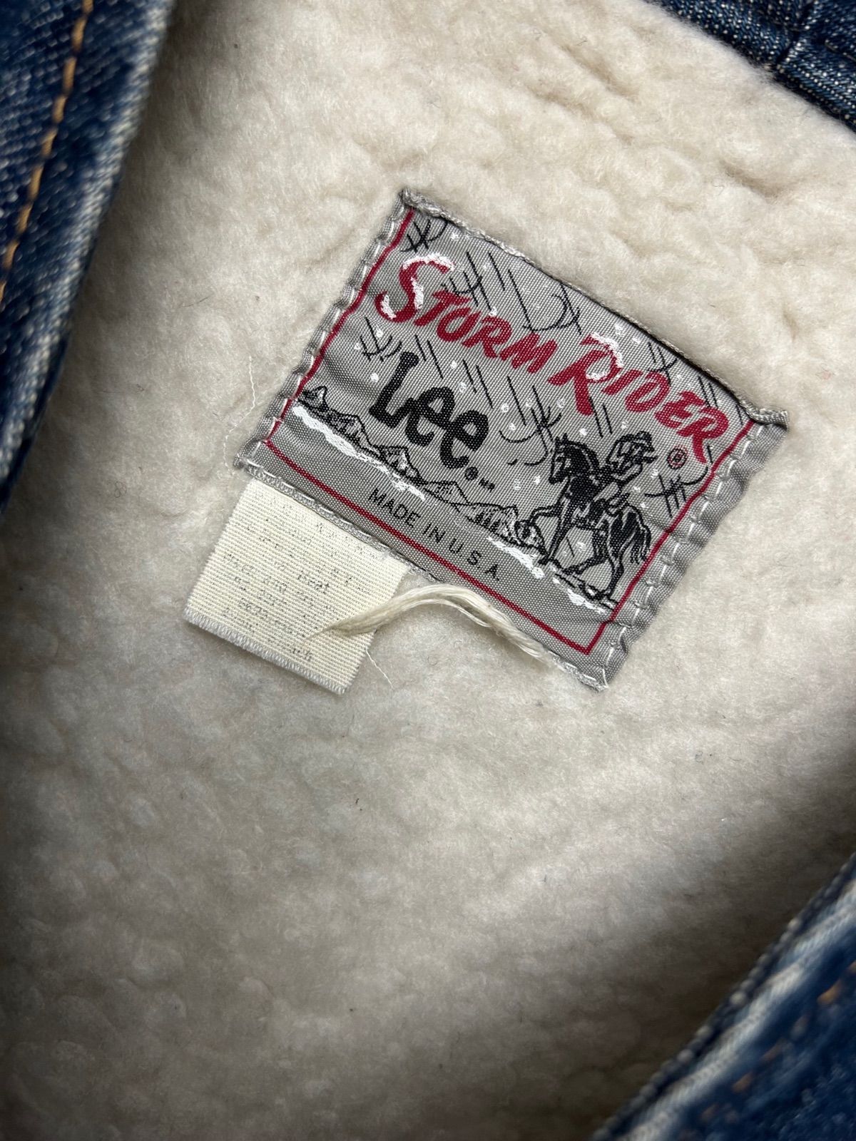 希少70年初頭刺繍タグ Lee Storm Riderストームライダー36サイズ