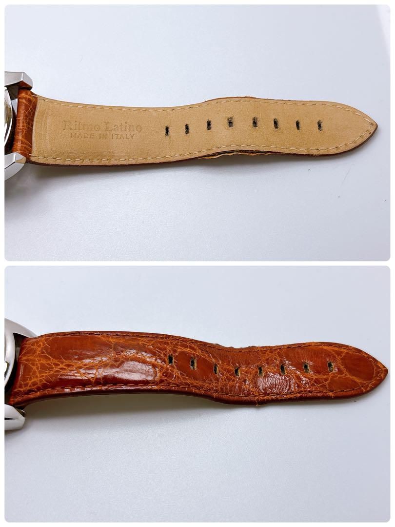 338 リトモラティーノ　クラシコ　クロノグラフ　デイト　腕時計　希少 338 リトモラティーノ クラシコ クロノグラフ デイト 腕時計 希少