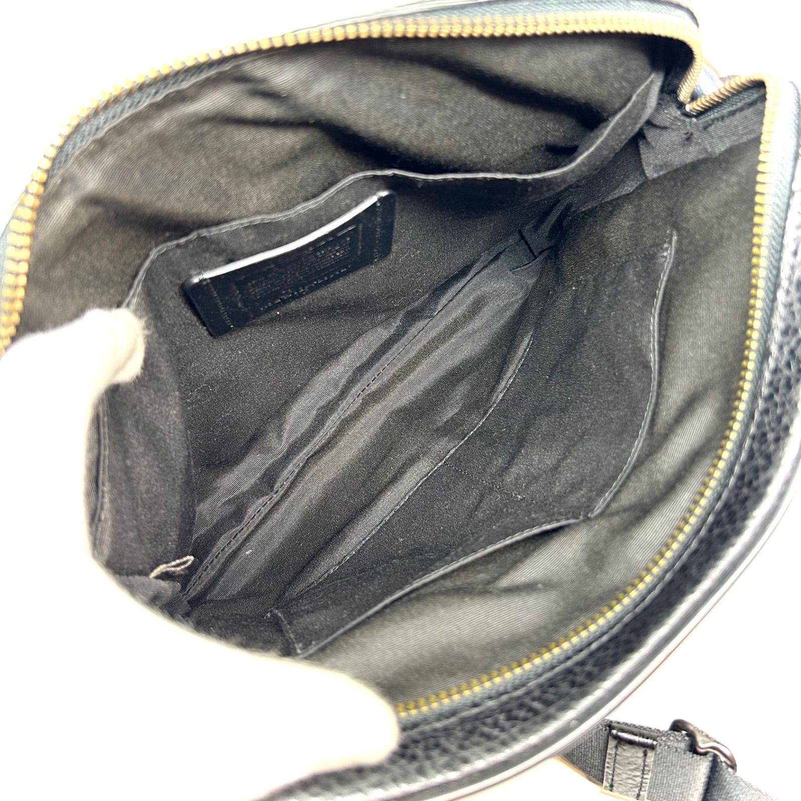 COACH　コーチショルダーバッグレザー 迷彩　F29052 COACH コーチ ショルダー バッグ 迷彩ブルー カモフラ ブラック