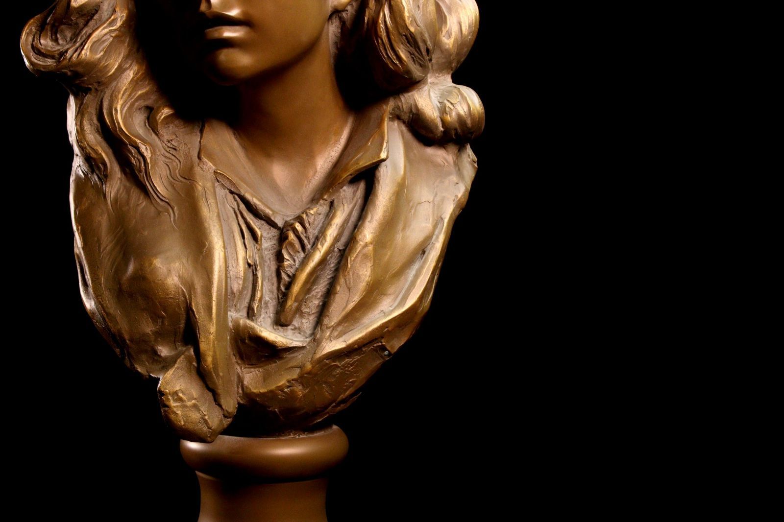 オーギュスト・ロダン ブロンズ製 「花飾りの帽子の少女」 56cm
