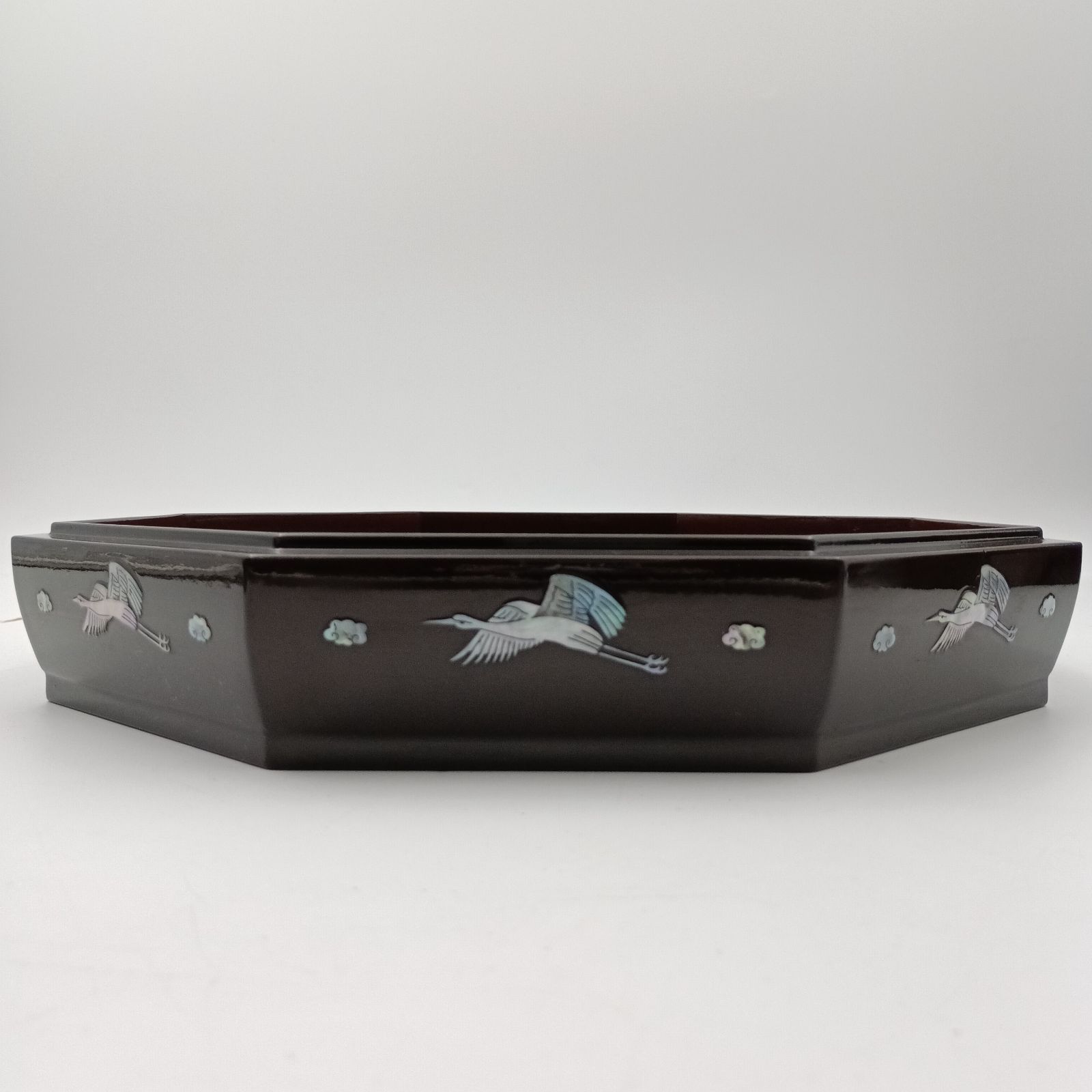 K-0257】韓国製 螺鈿細工 伝統工芸品 漆器 九節板 クジョルパン