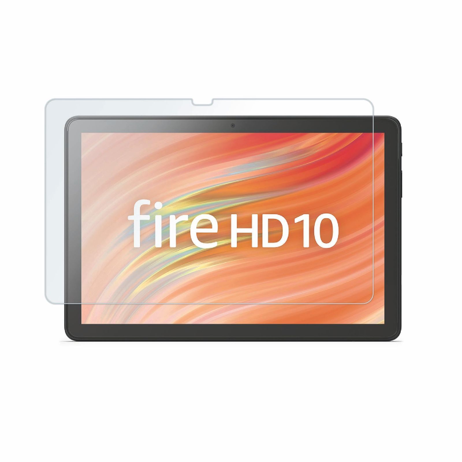 【Fire HD 10 第13世代用】保護フィルム ガラスタイプ 光沢 ブルーライトカット 気泡レス加工 1枚入り