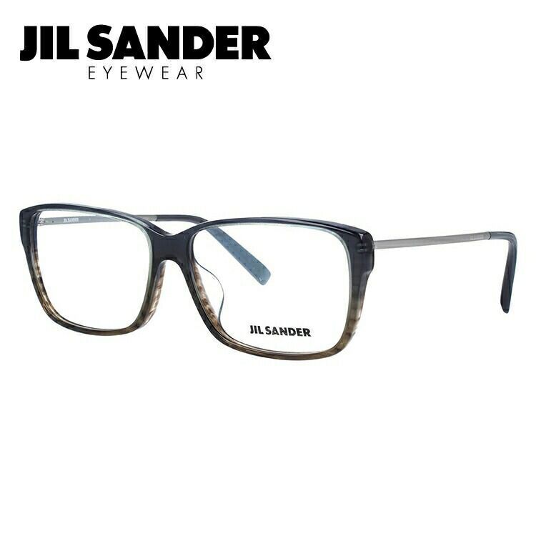 JIL SANDER メガネフレーム スクエア型 おしゃれ老眼鏡 リーディンググラス ジルサンダー J4004-N 57 アジアンフィット メンズ レディース