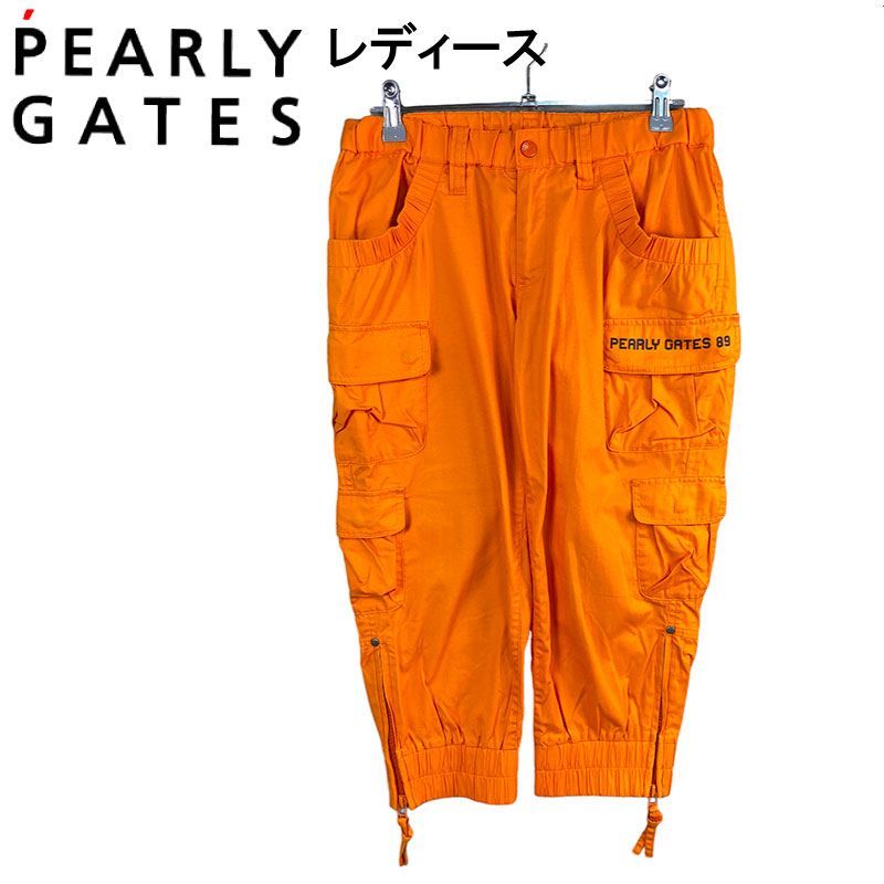 PEARLY GATES パーリーゲイツ 七分丈パンツ ジョガーパンツ 1 オレンジ