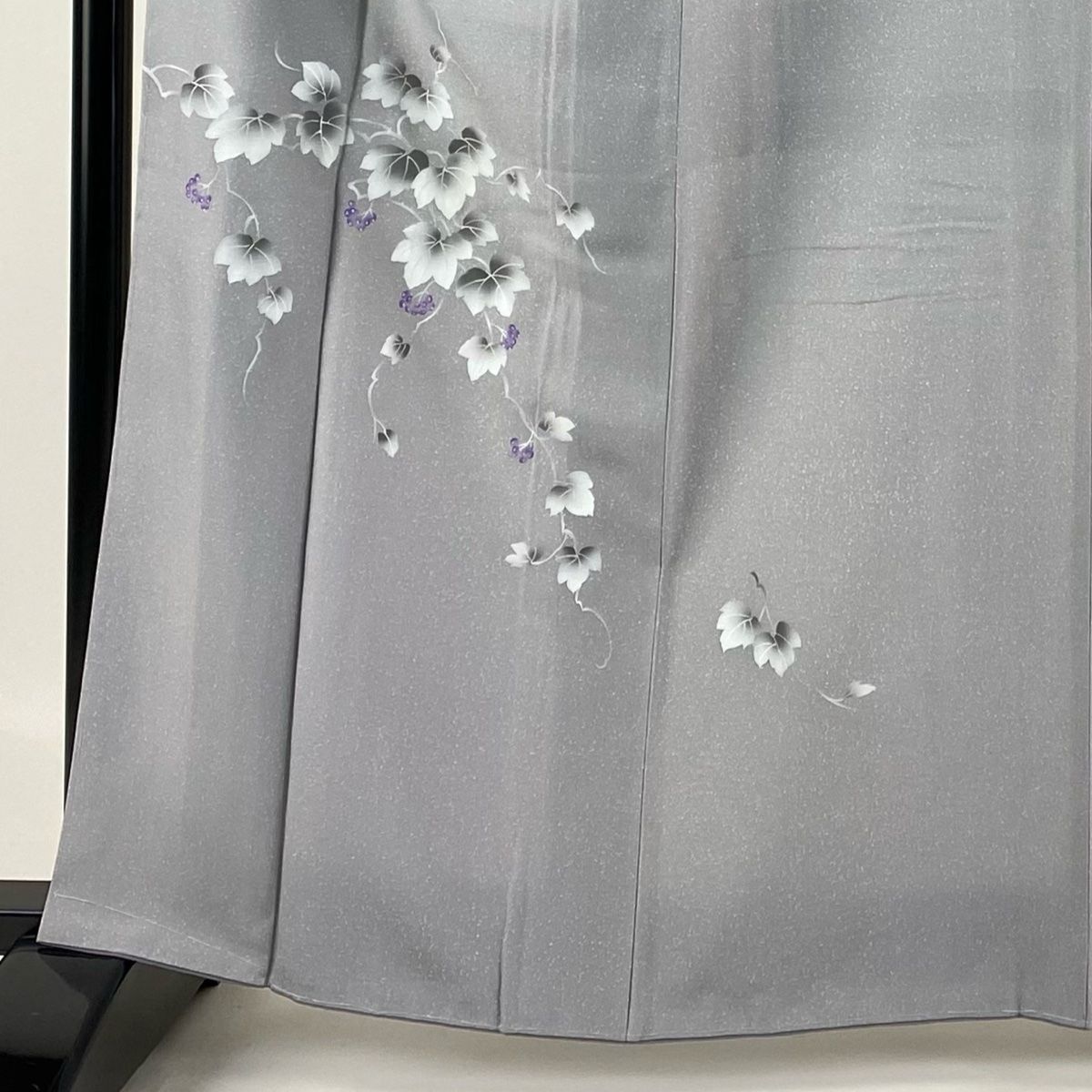 付下げ　臙脂　美品　裄長め a951-2_1.jpg