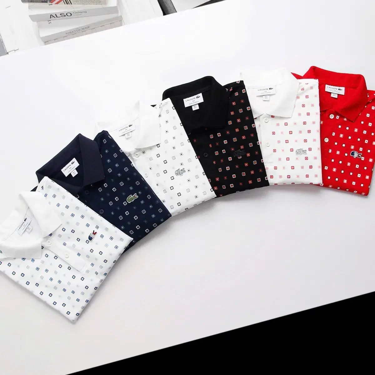 LACOSTE ラコステ ドット パターン ポロ ポロTシャツ 5 種