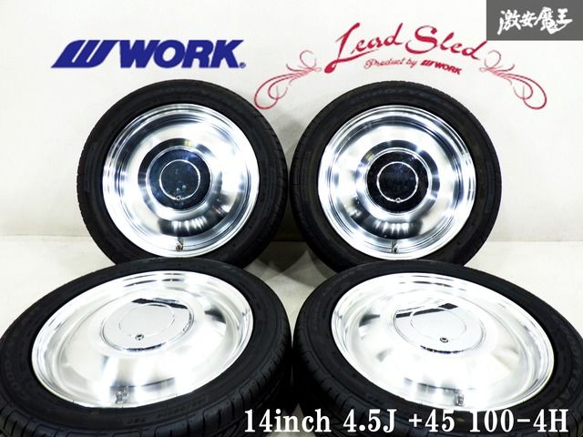 タイヤ・ホイール WORK LEADSLED 14x4.5J PCD100 4H +45 WORK LEADSLED 14x4.5J PCD100 4H +45