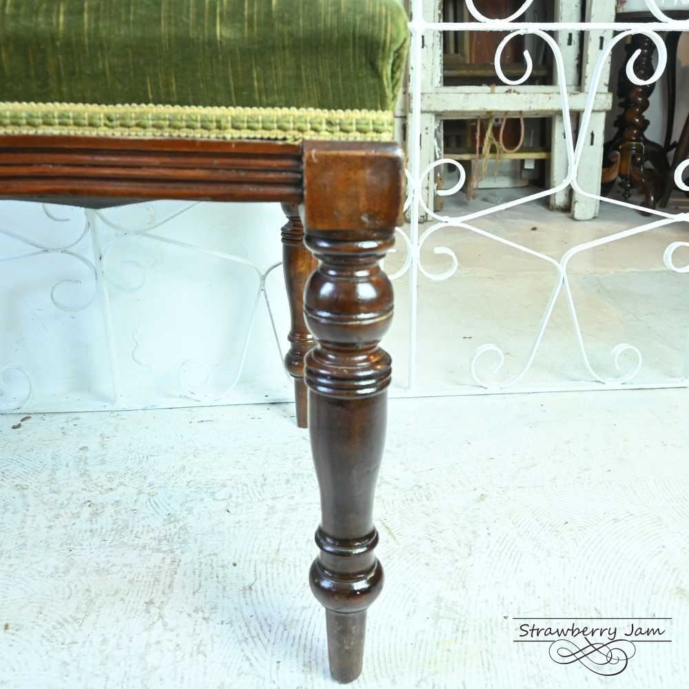 L3705-206-2 英国アンティーク エドワーディアン 布張りチェア L3705-206-2 英国アンティーク エドワーディアン ヴィクトリアン