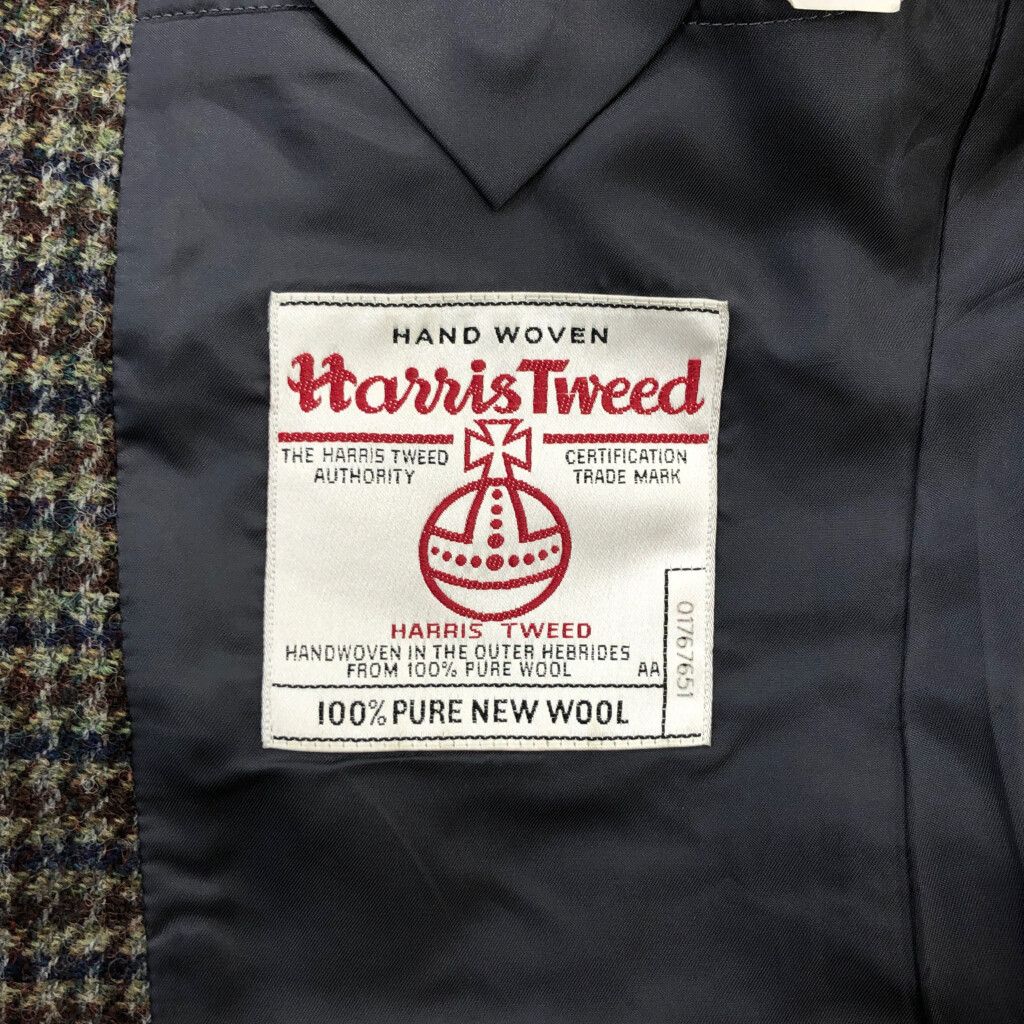 Brooks Brothers ブルックスブラザーズ Harris Tweed ハリスツイード テーラードジャケット チェック(メンズ 40 R)中古 古着 U4154 Brooks Brothers ブルックスブラザーズ Harris Tweed ハリスツイード