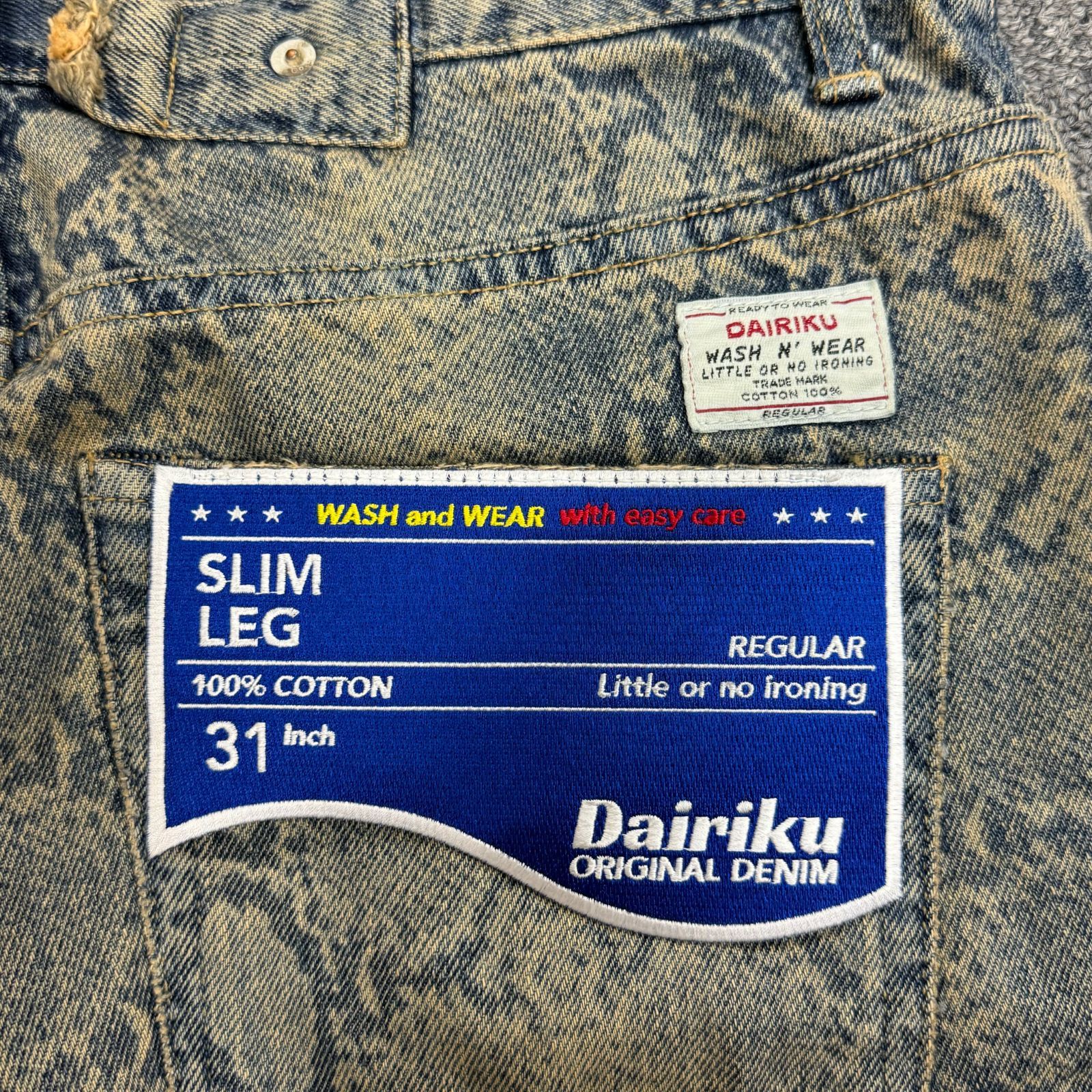 DAIRIKU 23AW Python Slim Denim Pants デニム ジーンズ 蛇柄 パンツ ダイリク インディゴ系 31 D-5 74355A7