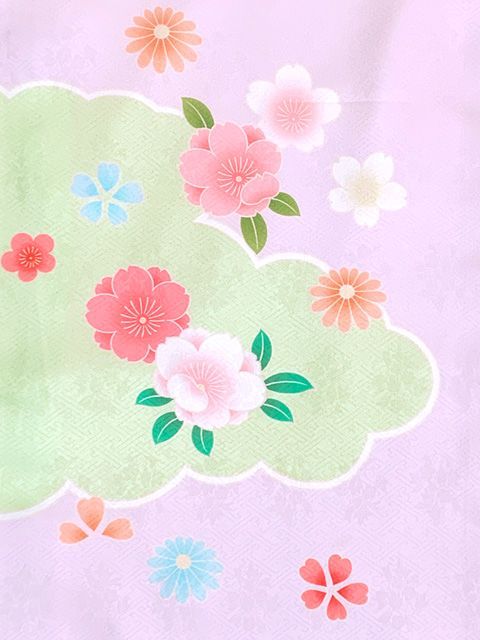 七五三 7歳 女の子 正絹 日本製 金駒刺繍 絵羽付け 四つ身の着物「