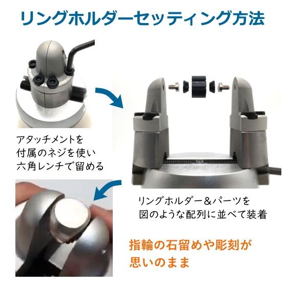 彫刻台【小】リングホルダー アタッチメント 彫金 工具 石留め エングレービング - メルカリ