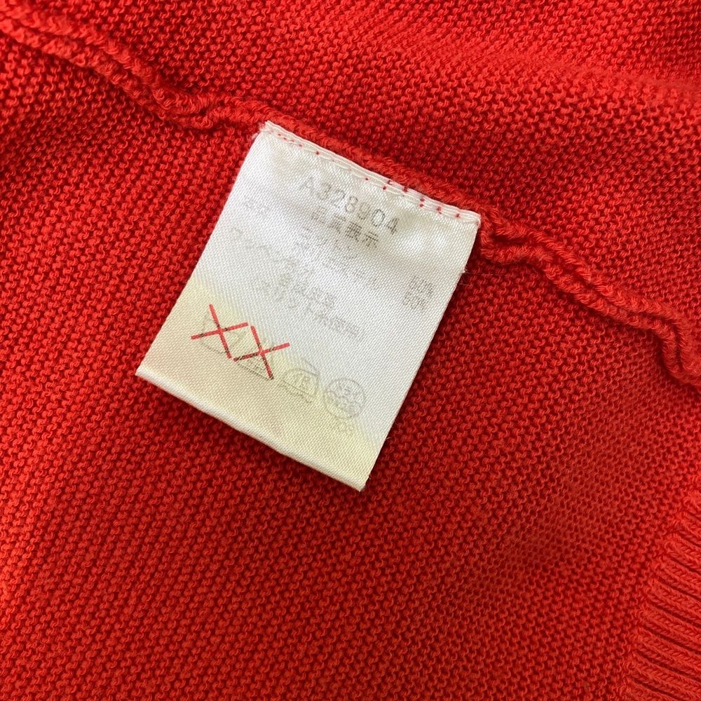 サイズ：46 ARCHIVIO アルチビオ 長袖ニットジップジャケット レッド系