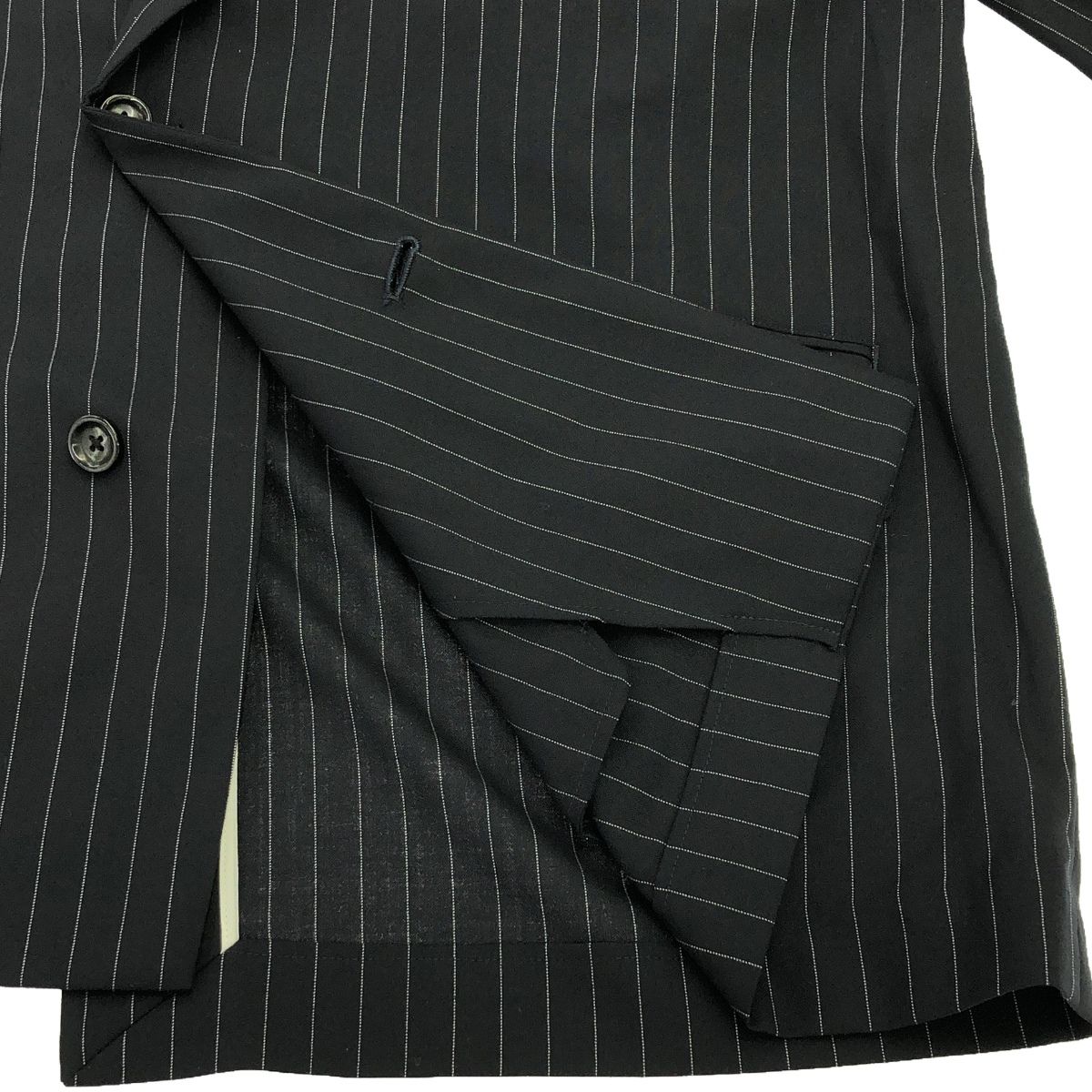Ujoh ウジョー BOX JACKET ストライプ ジャケット テーラード ウール 2 
