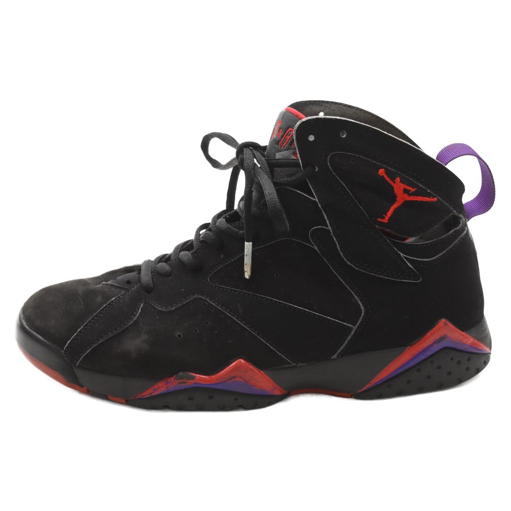 NIKE (ナイキ) 【観賞用】02年製 AIR JORDAN 7 RETRO RAPTOR エアジョーダン7 レトロ ラプターズ ハイカットスニーカー ブラック US10/28cm 304775-006