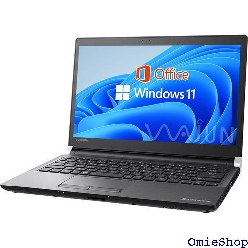整備済み品 東芝 ノートPC R73 / 13.3型 / Win 11 Pro/MS Office Hu0026B 2019 / Core i3-6006U / wajunのWIFI/Bluetooth/HDMI / 16GB / 512GB SSD 192